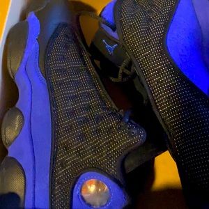 Jordan 13s blue and black